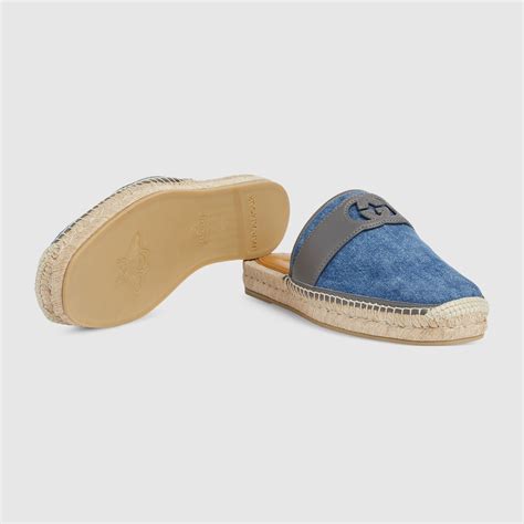 Men's Interlocking G slide espadrille 